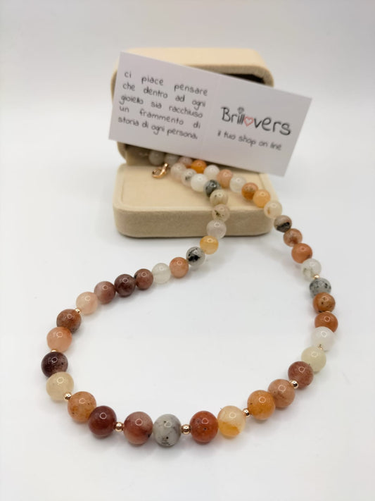 Collana Argento Quarzo Fulvo