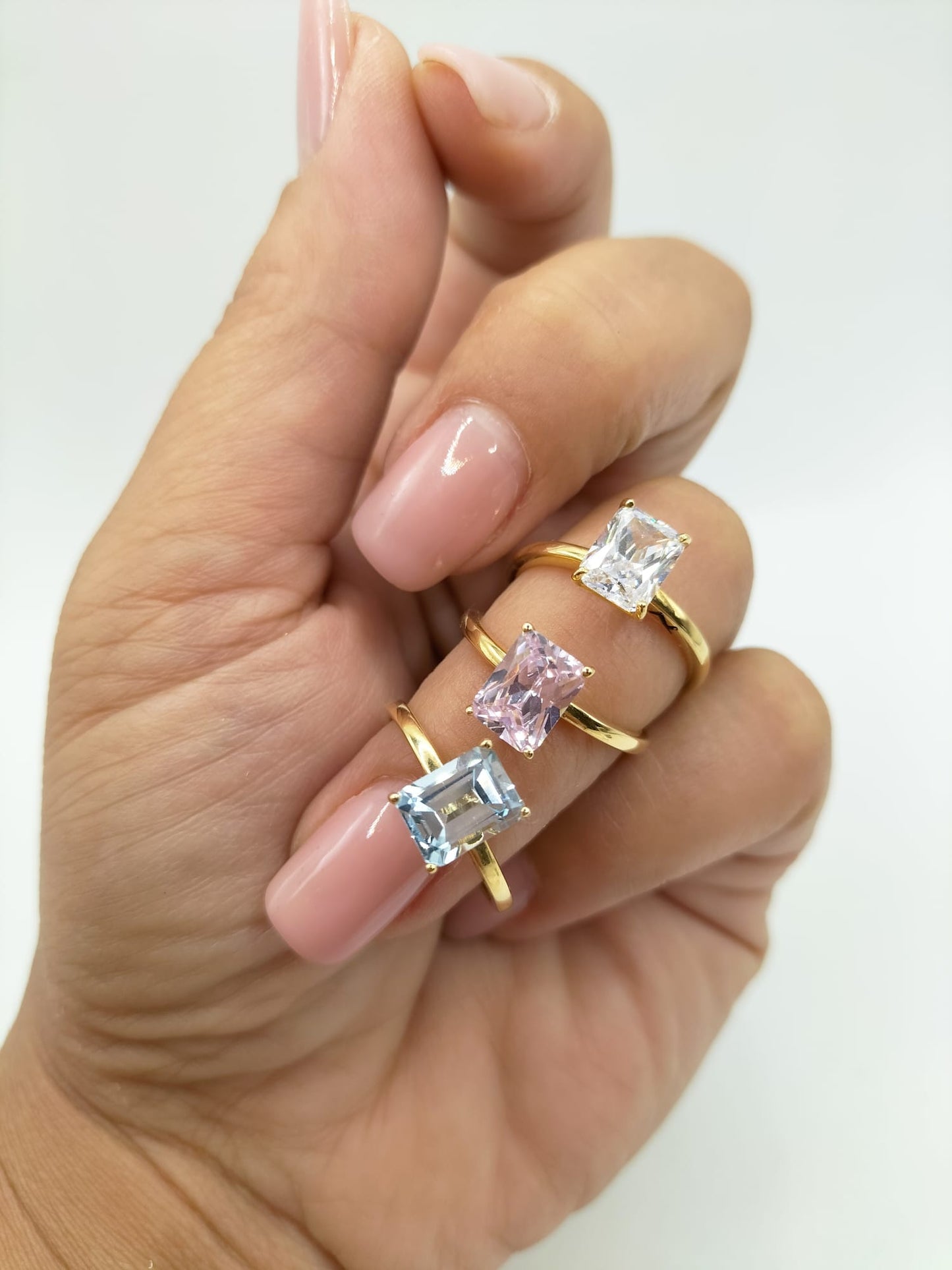 Anello Oro 18kt Bagette