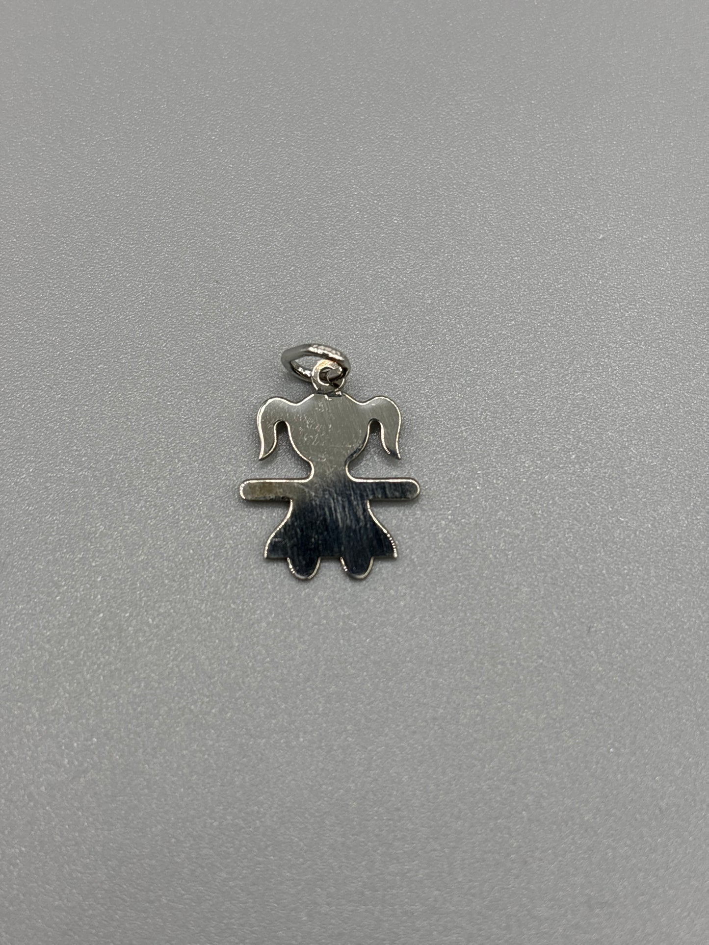 Ciondolo Bimbo bimba argento