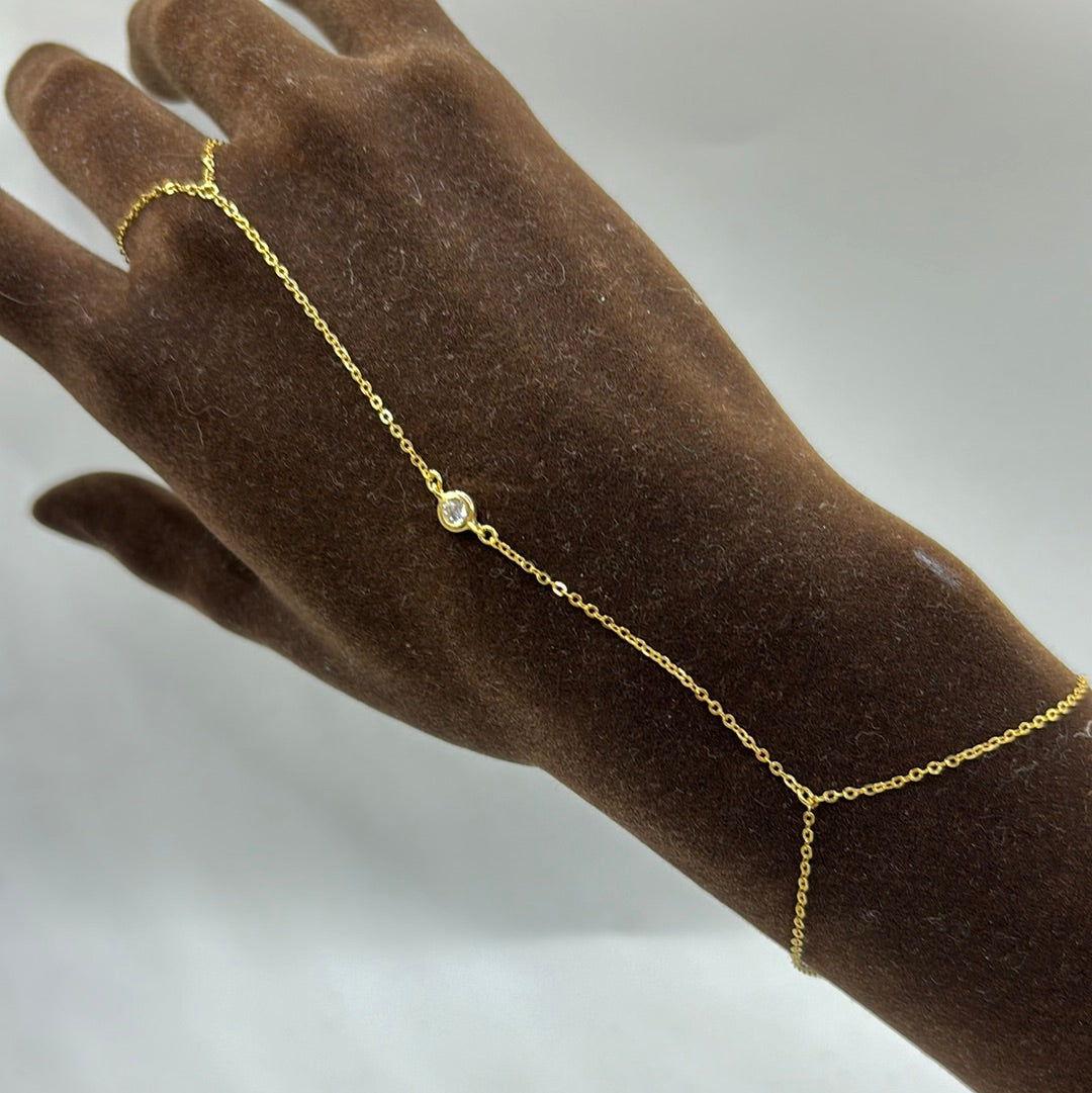 Bracciale Baciamano dorato Amen