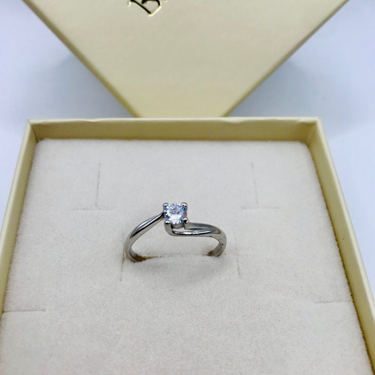 Anello solitario Argento Valentine Brillovers