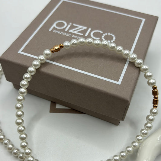 Collana filo perle inserti Pizzico