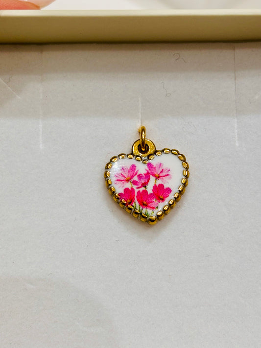 Charms Fortunello Pizzico fiori fucsia