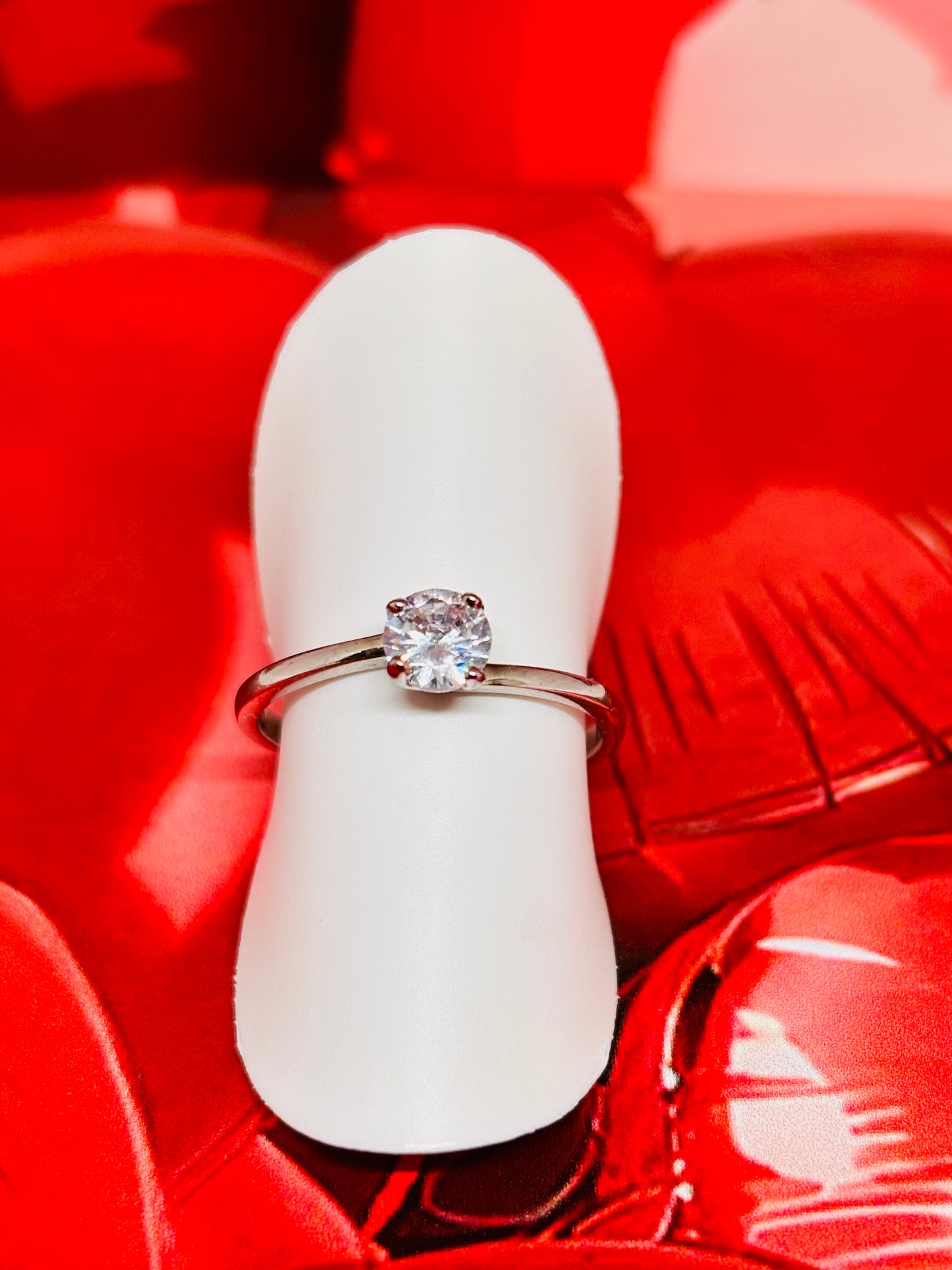 Anello solitario Sandy argento