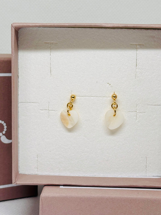 Orecchini cuori madreperla Pizzico