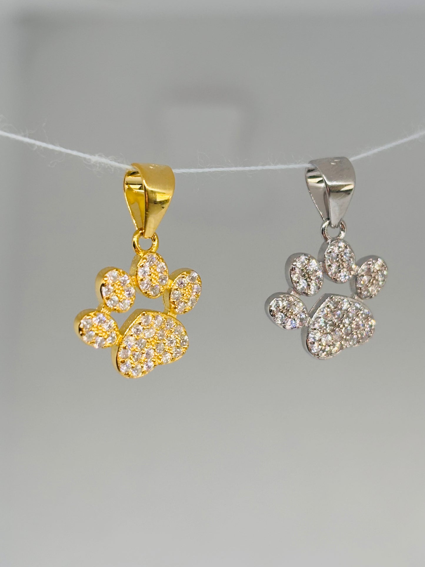 Ciondolo zampina zirconata argento Pizzico