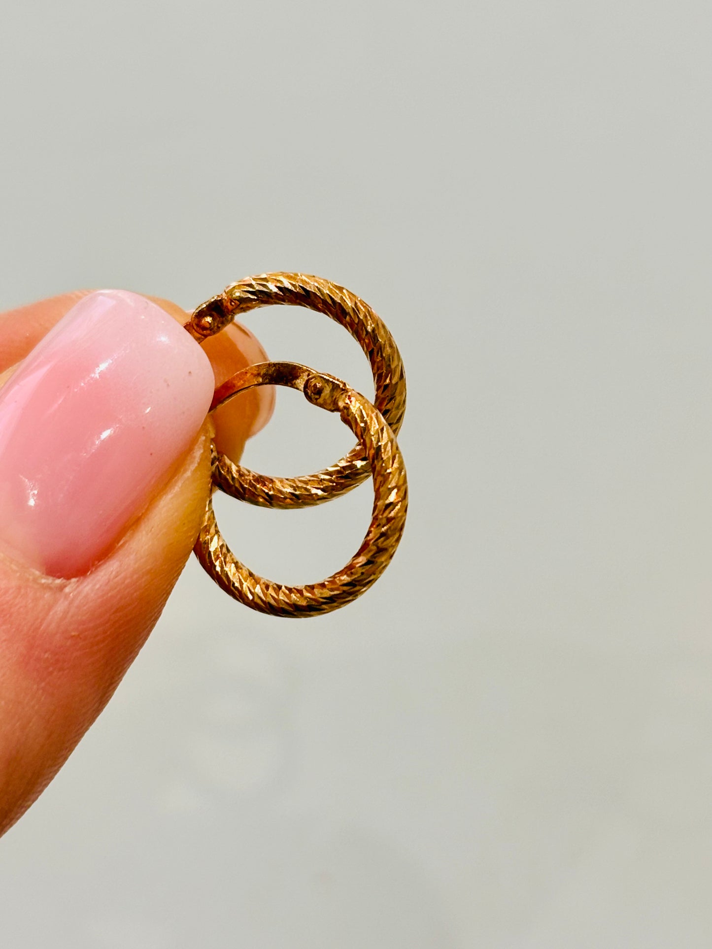 Orecchini Cerchi Gold Medina Rounded