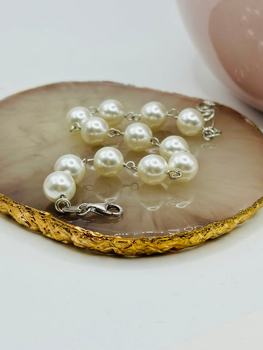 Bracciale argento Perle