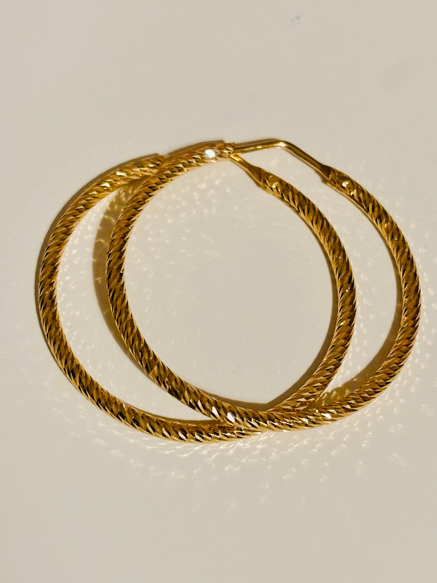 Orecchini Cerchi Gold Medina Rounded