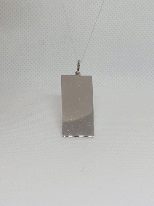 Ciondolo Piastra rettangolare per incisione