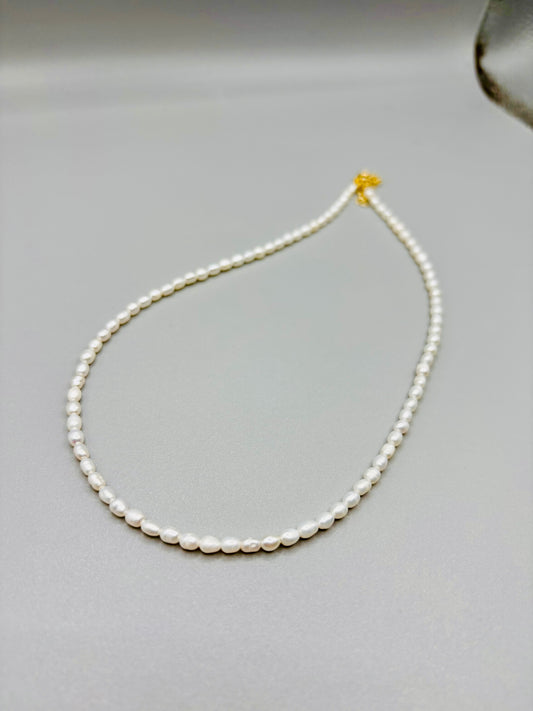 Collana Perle pizzo chicco di riso