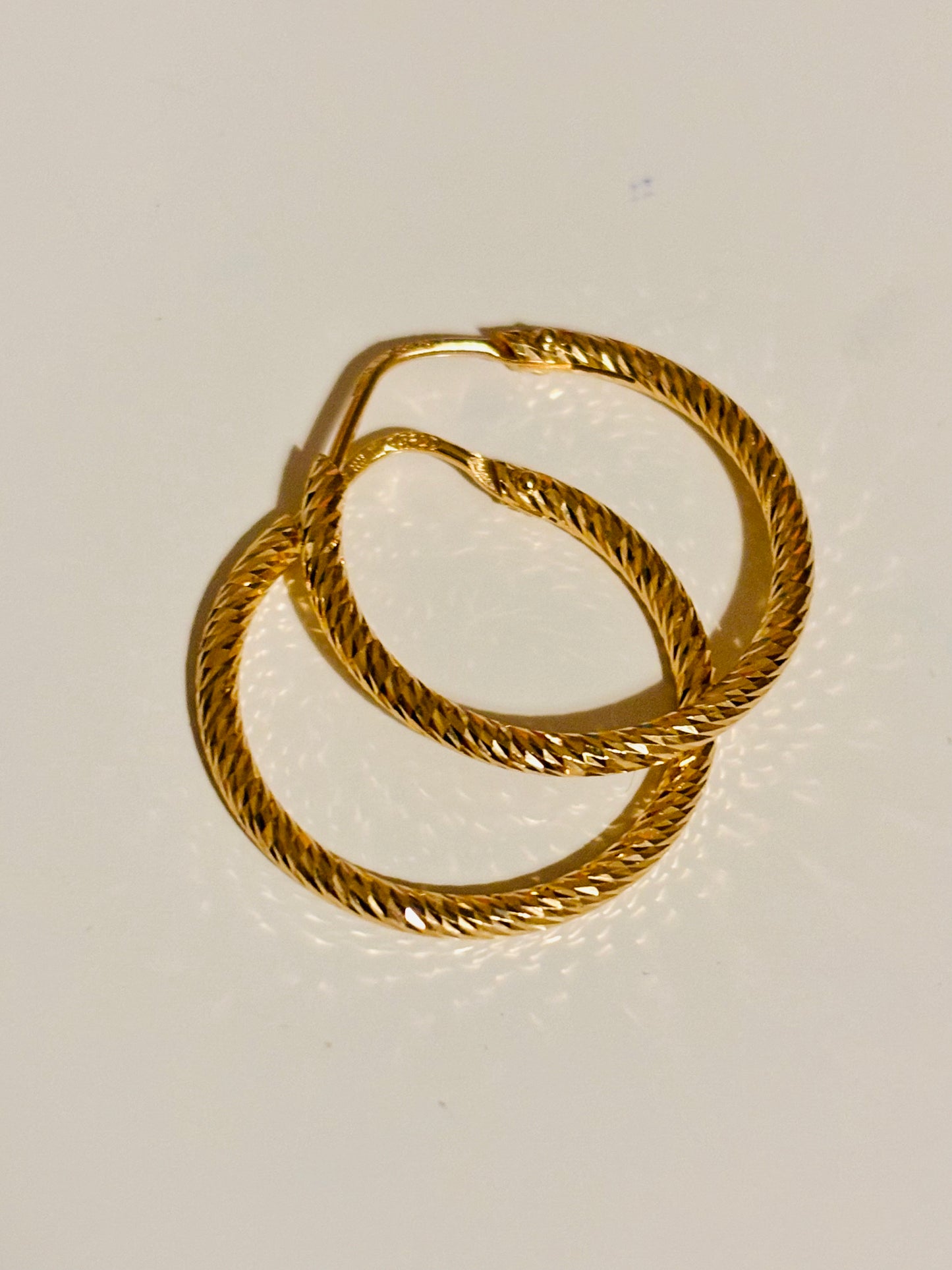 Orecchini Cerchi Gold Medina Rounded