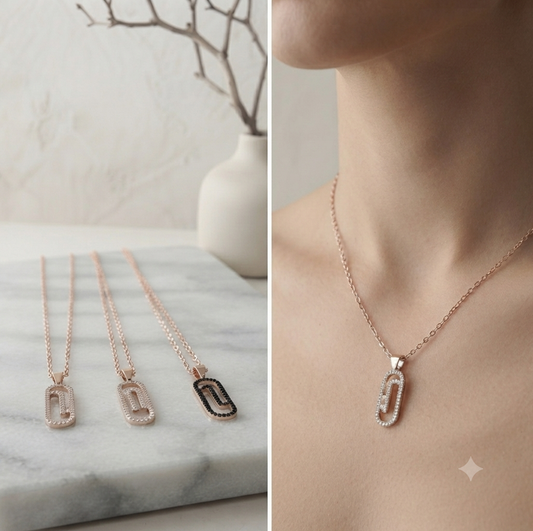 Collana Paperclip argento Pizzico