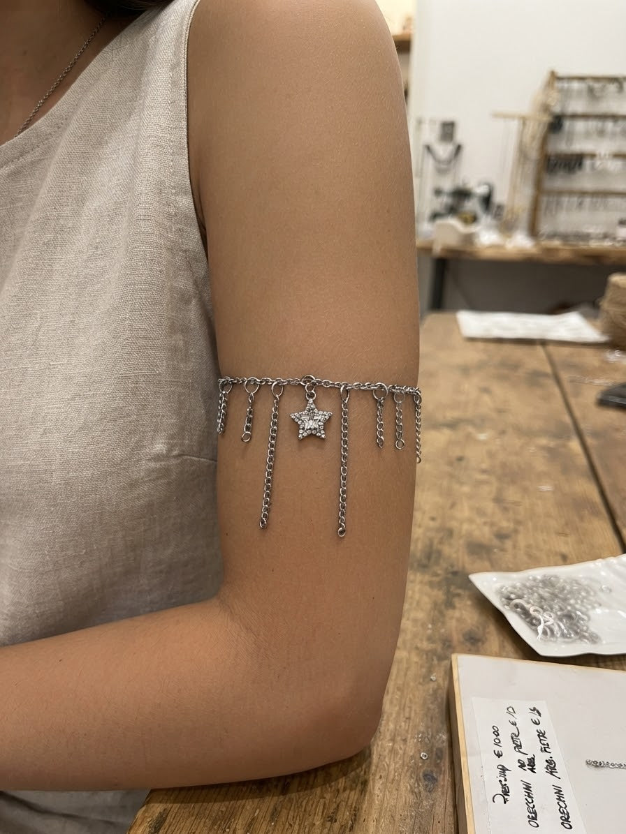 Bracciale Arm Cuff Stella silver