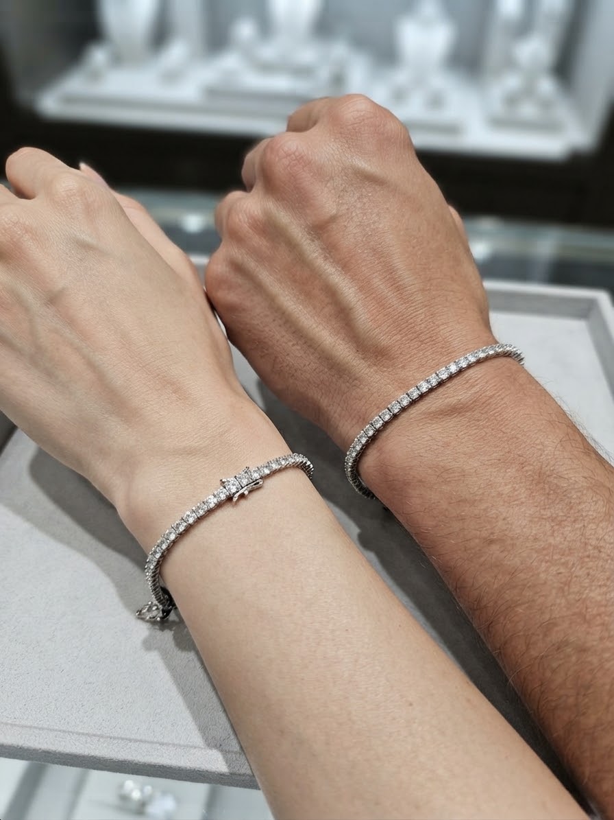 Bracciale Tennis argento mm3