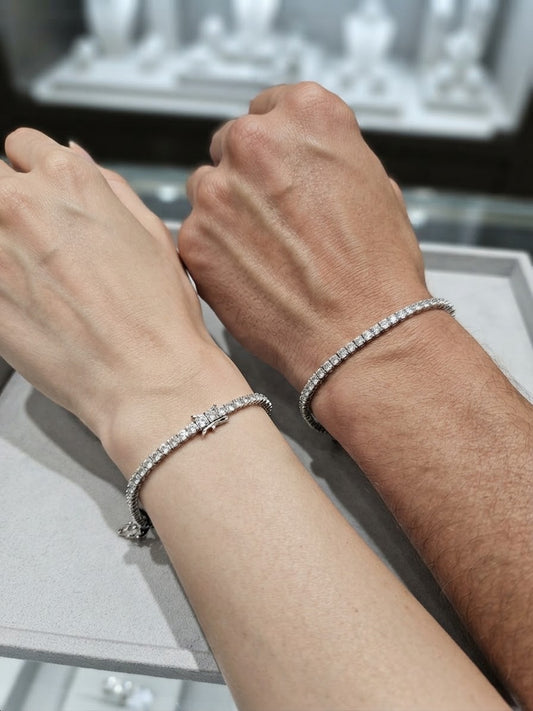 Bracciale Tennis argento mm3