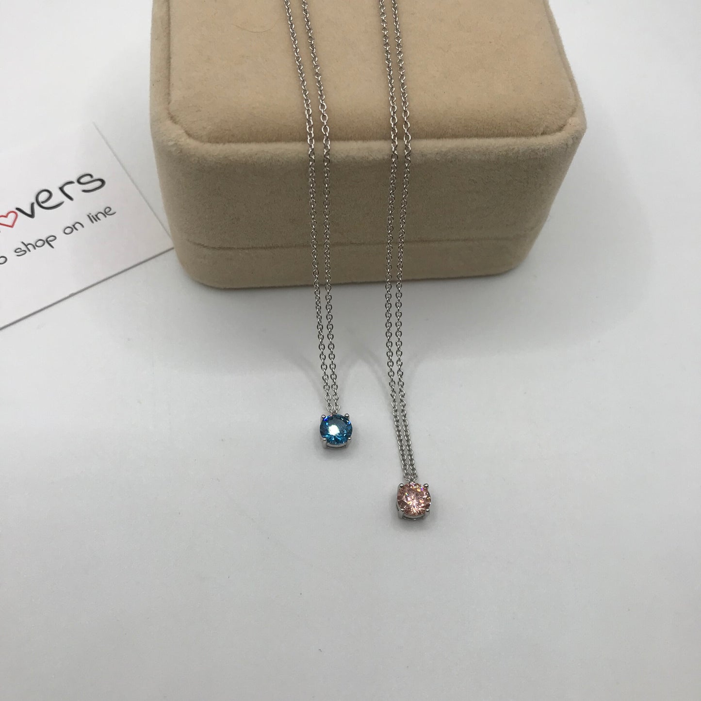 Collana punto luce colorato
