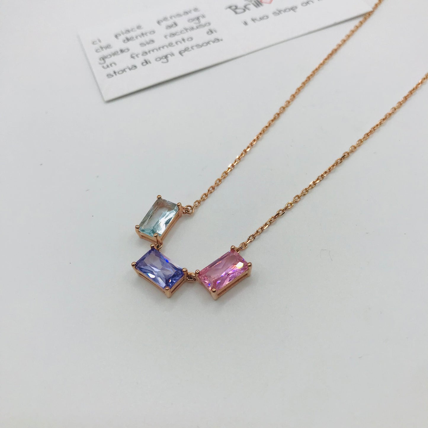 Collana Argento Rainbow Kate