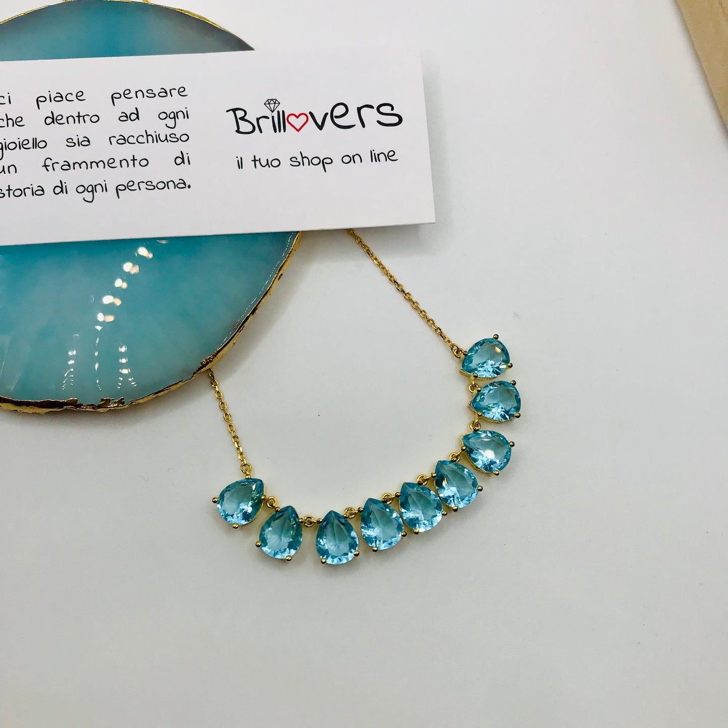 Collana Argento Light Blue Kate