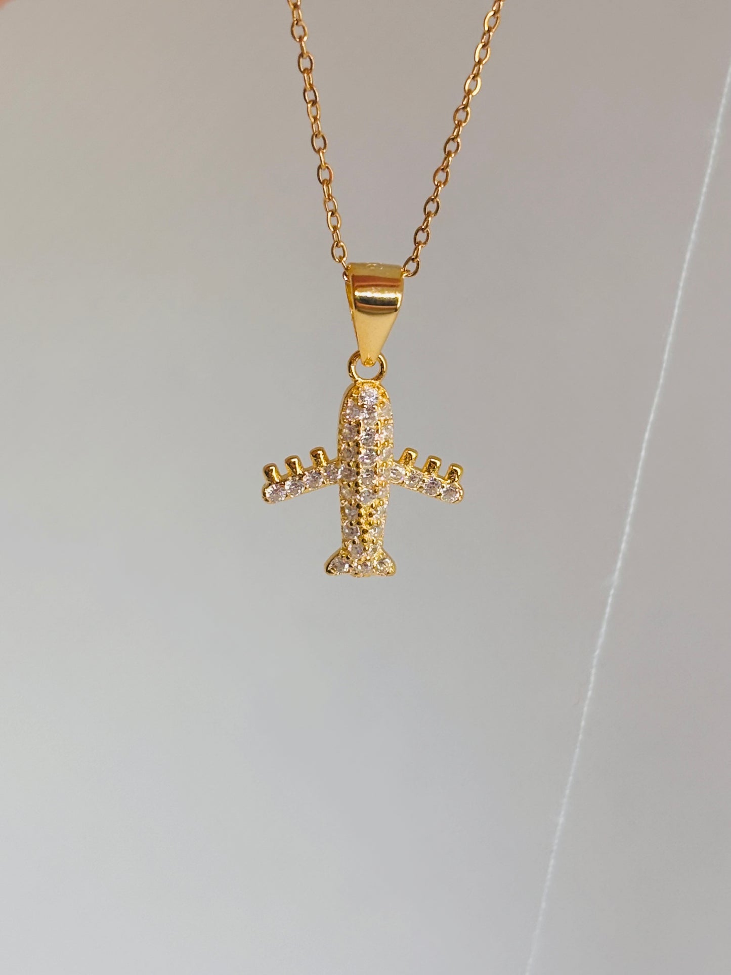 Ciondolo Aeroplano zirconato Pizzico