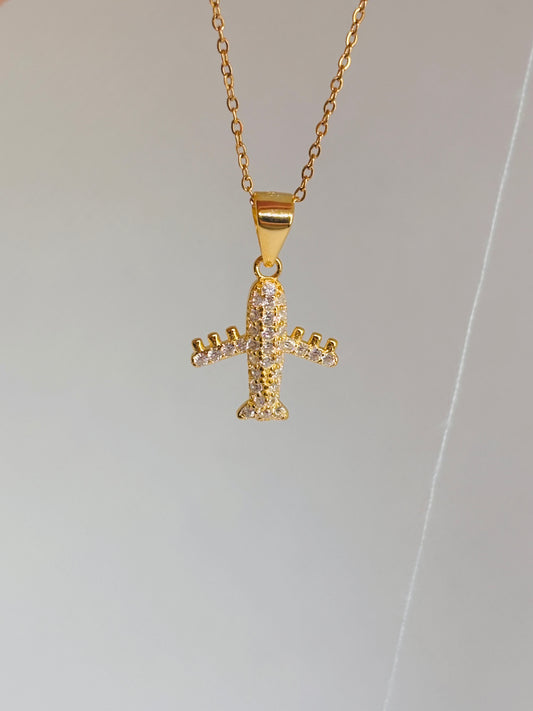 Ciondolo Aeroplano zirconato Pizzico