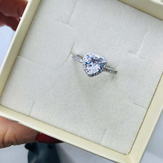 Anello solitario cuore BRILLOVERS