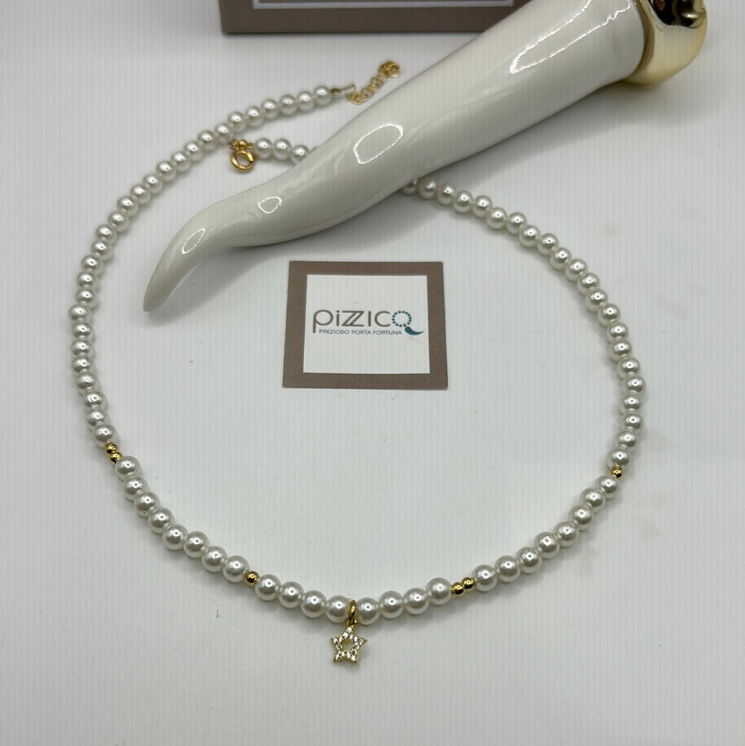 Collana filo perle stellina Pizzico