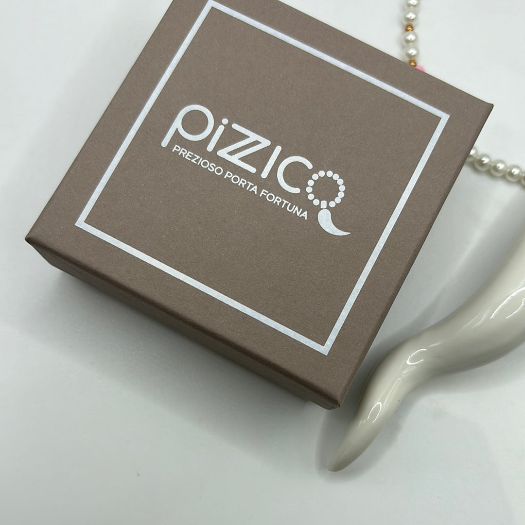 Collana filo perle cuore Pizzico