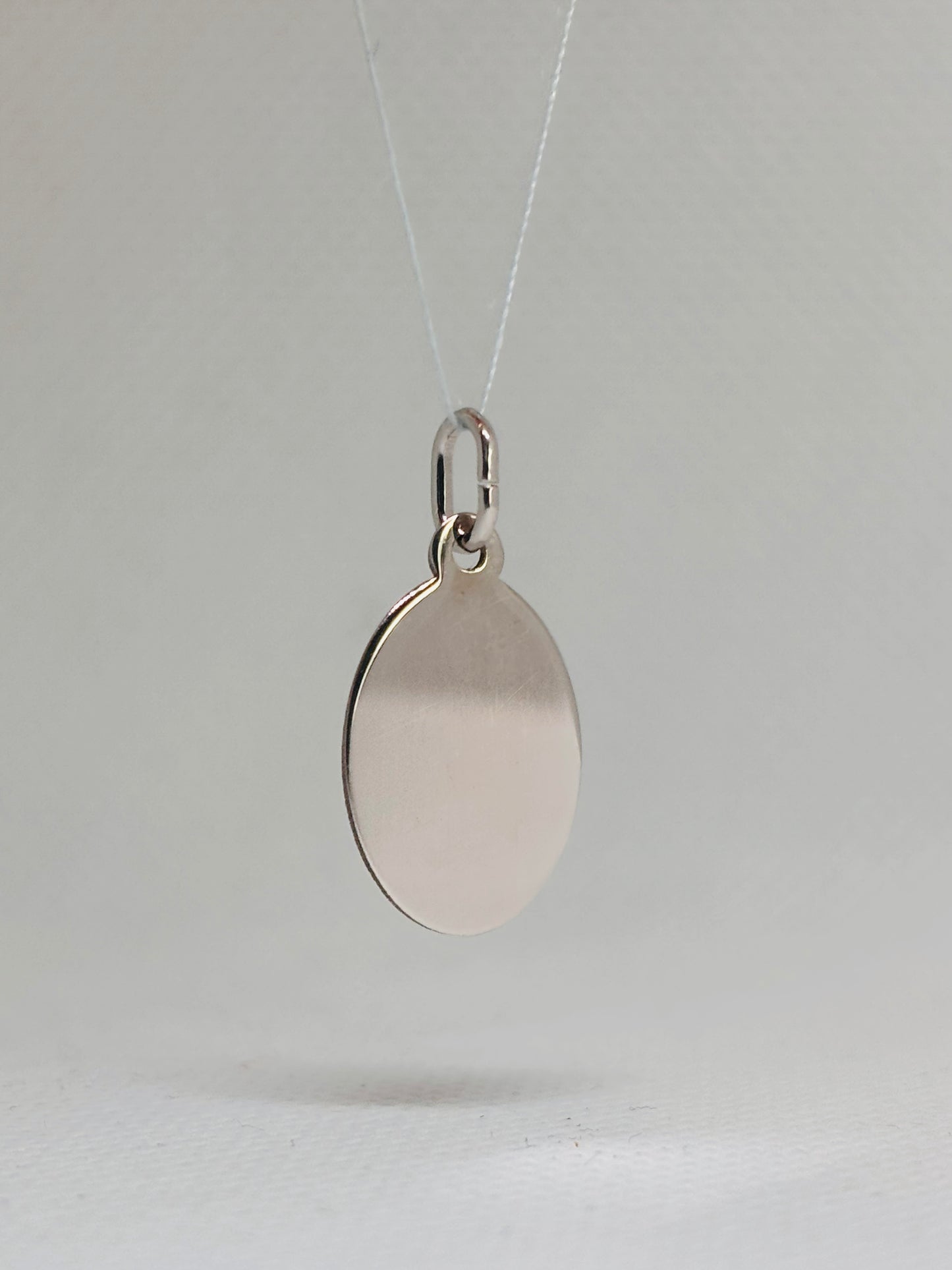 Ciondolo Piastra ovale per incisione
