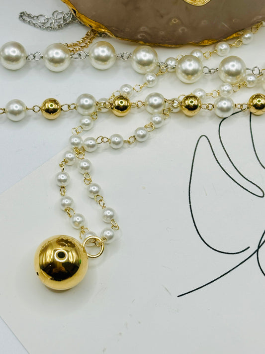 Bracciale gold perle alternate
