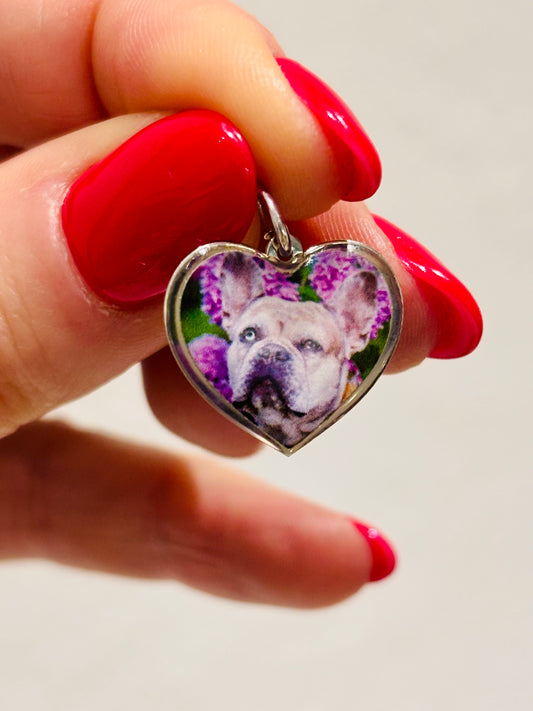 Ciondolo cuore riproduzione fotografica