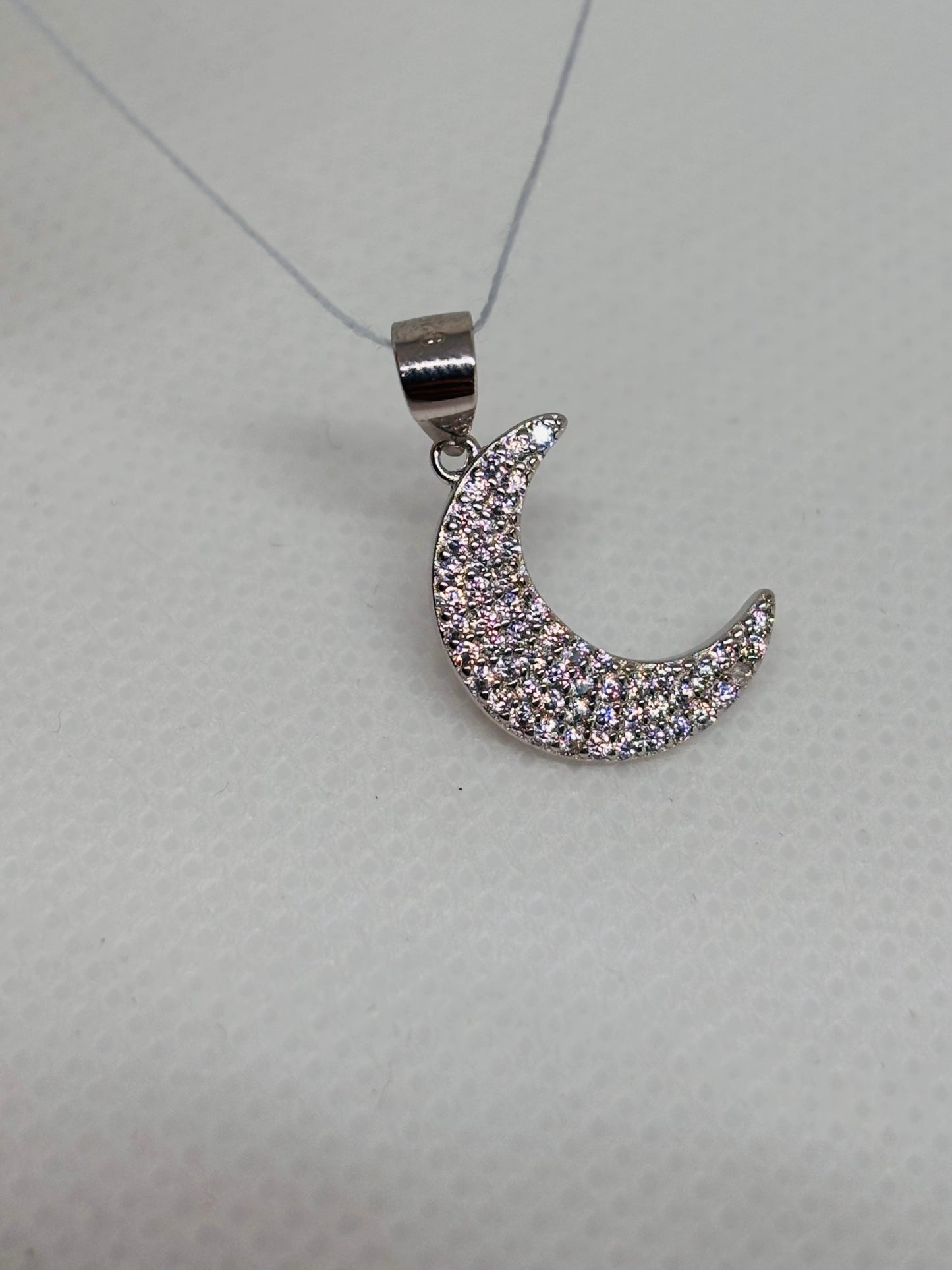 Ciondolo Luna zirconato Pizzico