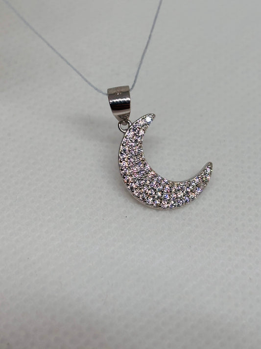 Ciondolo Luna zirconato Pizzico