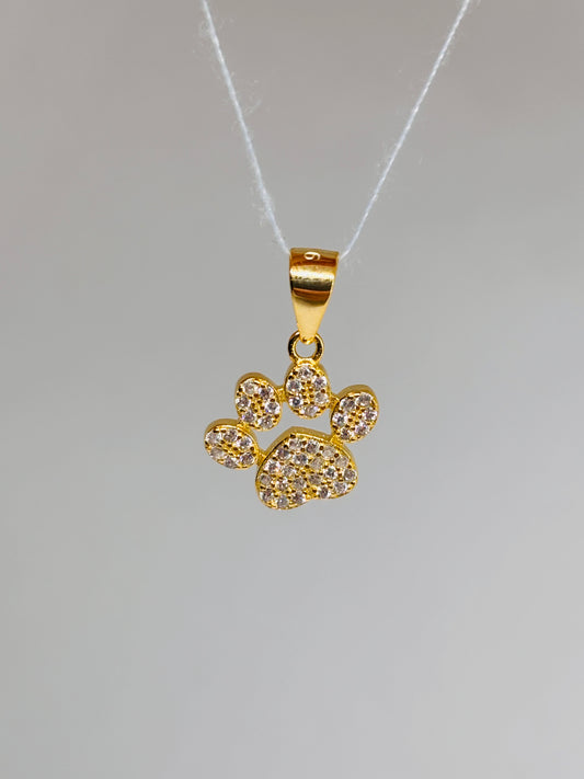 Ciondolo zampina zirconata argento Pizzico