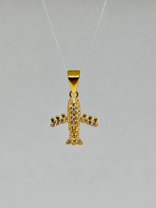 Ciondolo Aeroplano zirconato Pizzico