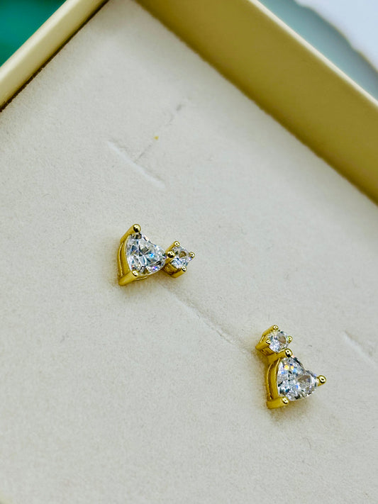 Orecchini Argento Gold cuore mio