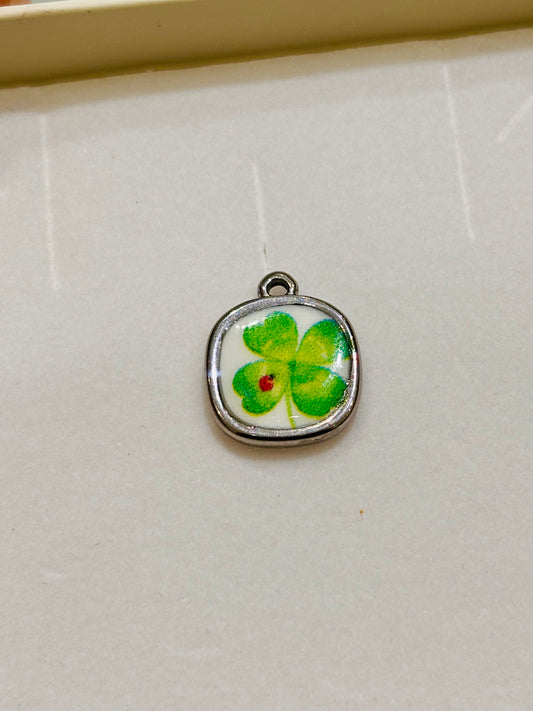Charms Fortunello Pizzico quadrifoglio e coccinella