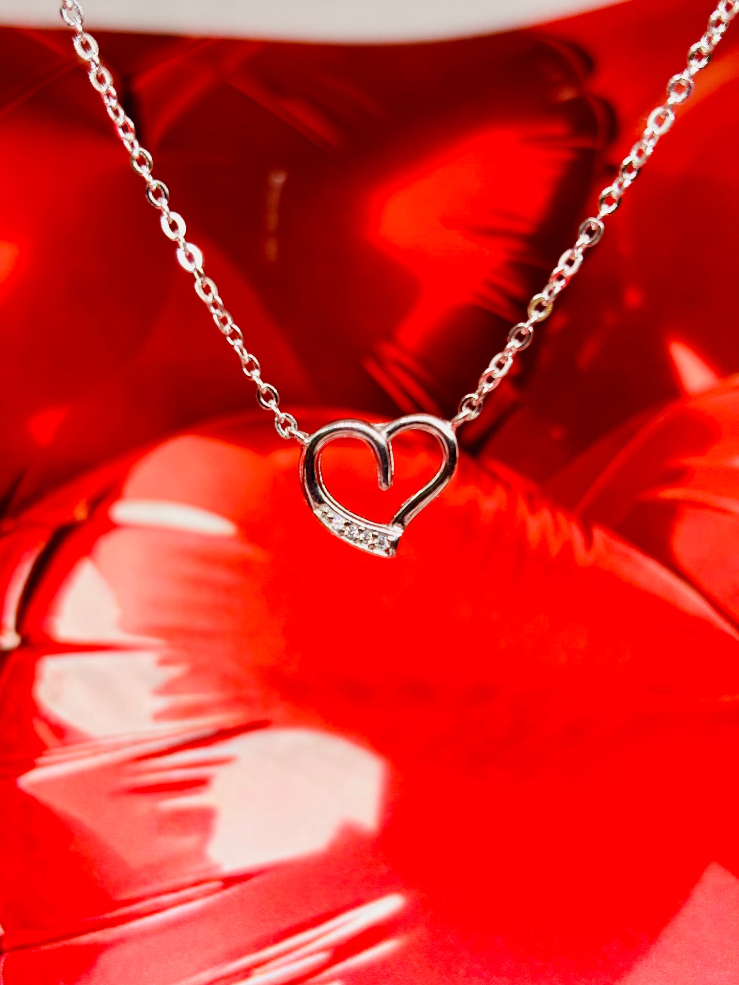 Parure collana e orecchini Love