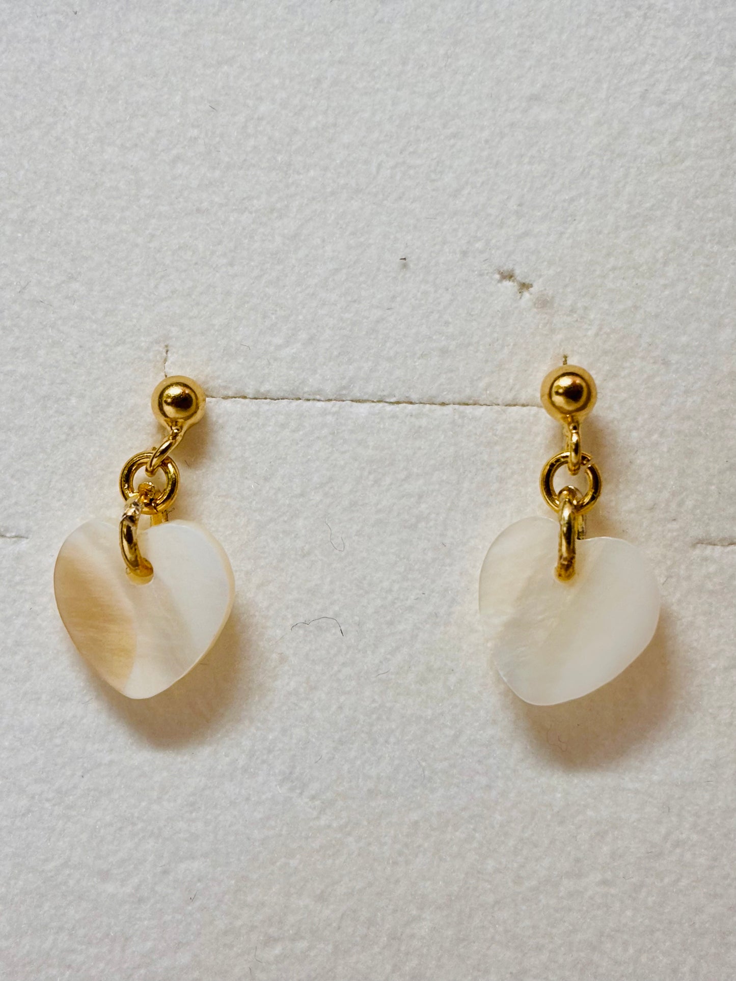 Orecchini cuori madreperla Pizzico