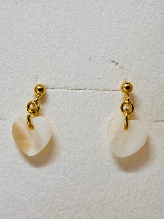 Orecchini cuori madreperla Pizzico