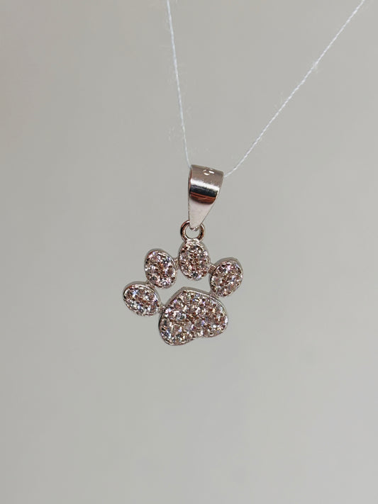 Ciondolo zampina zirconata argento Pizzico