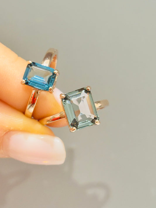 Anello argento Baguette Kate