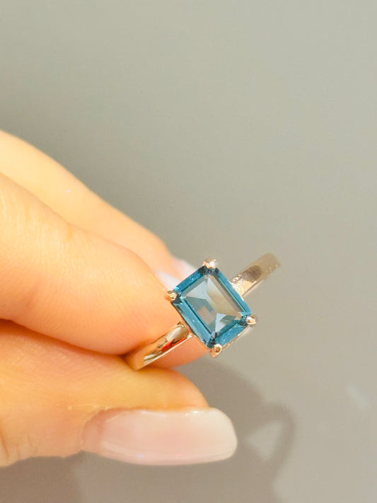 Anello argento Baguette Kate