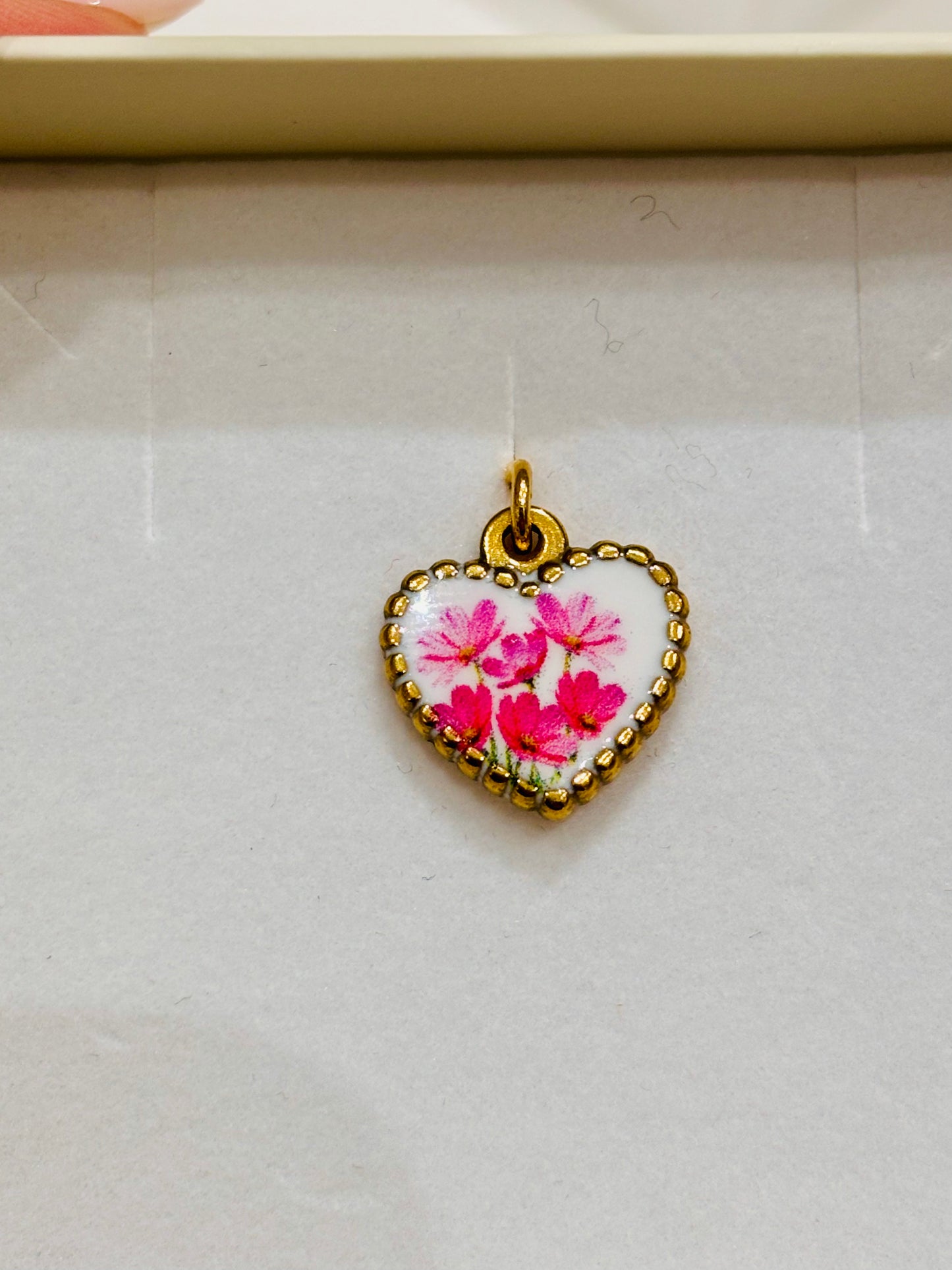 Charms Fortunello Pizzico fiori fucsia