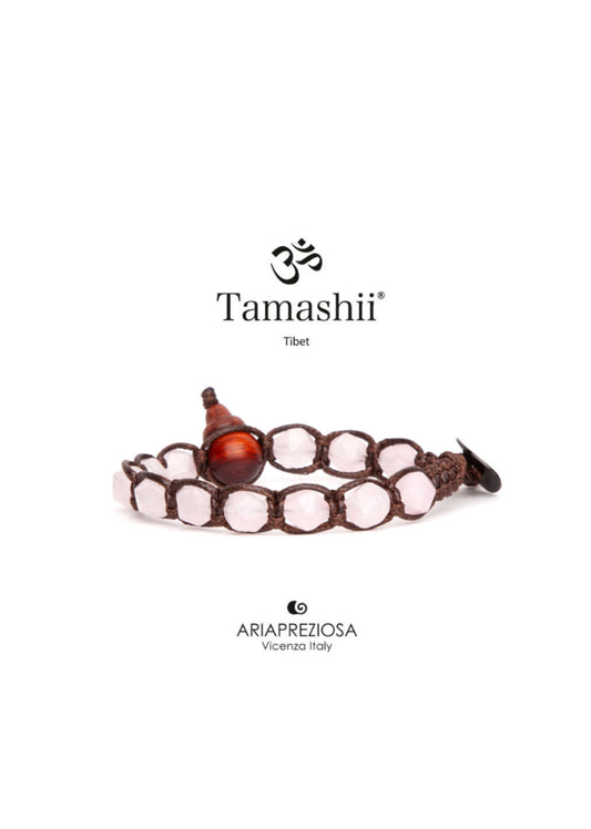 Bracciale Tamashii Diamond cut Giada rosa