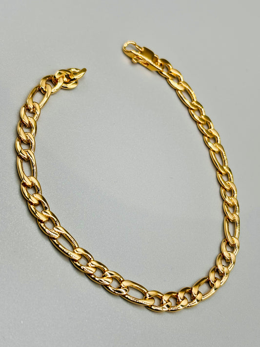 Bracciale uomo Alpha acciaio gold