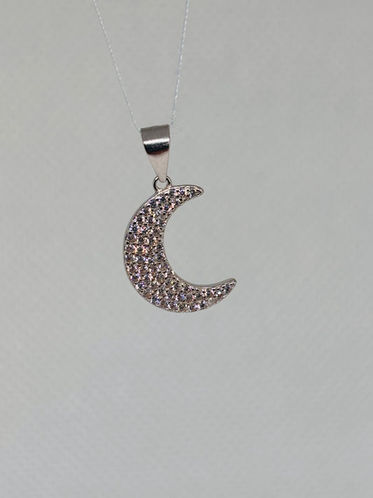 Ciondolo Luna zirconato Pizzico