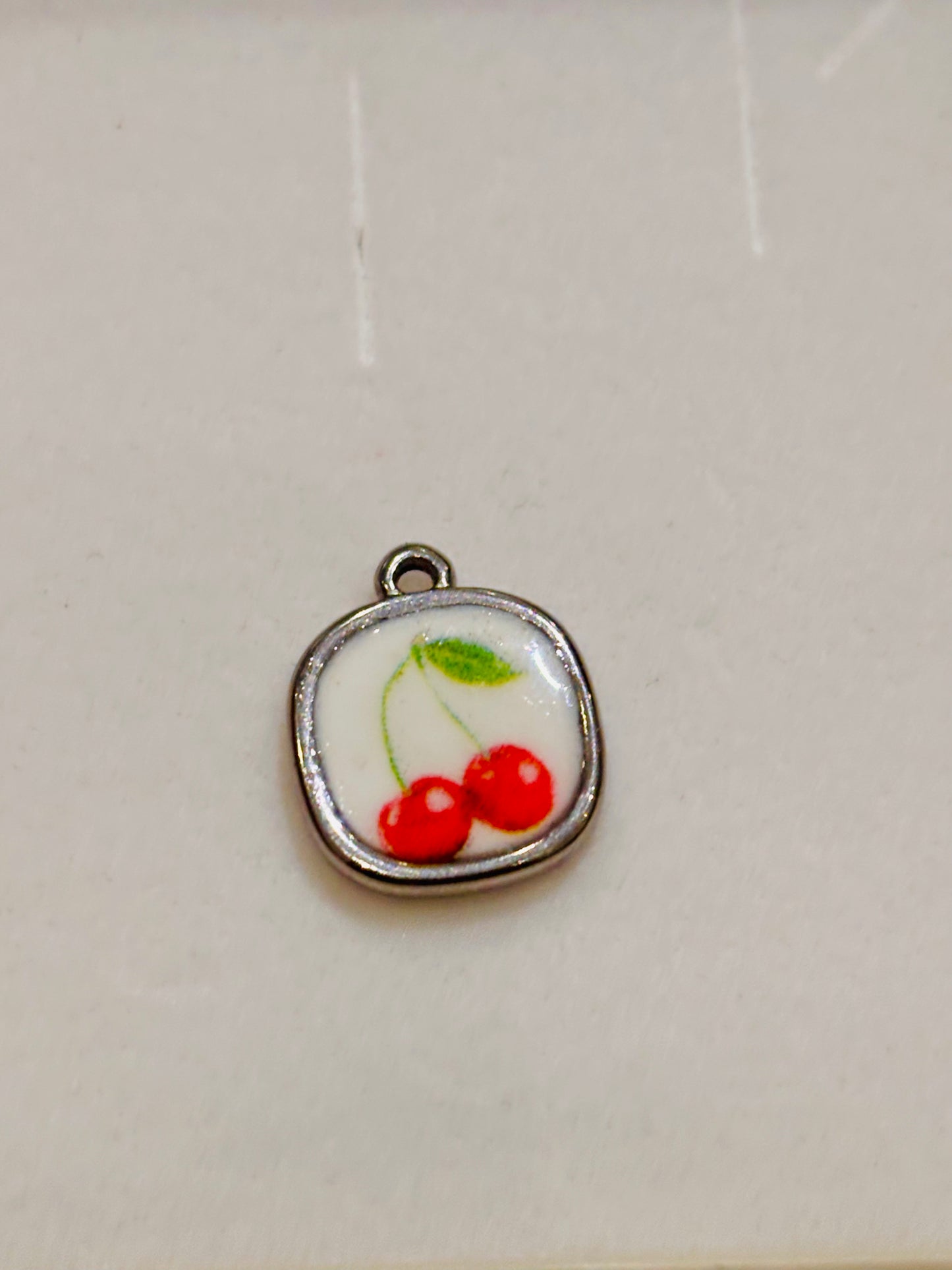 Charms Fortunello Pizzico ciliegine base silver
