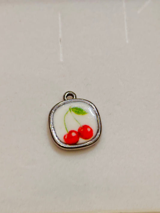 Charms Fortunello Pizzico ciliegine base silver