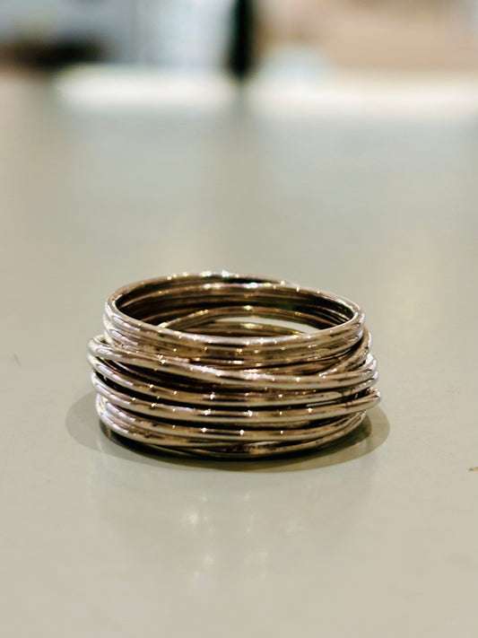 Anello Cerchio di vita argento